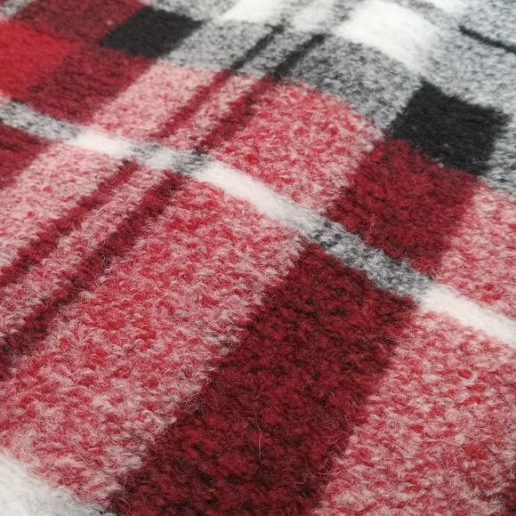 Zara Shacket Jacket Mens Womens Oversized Small Plaid Wool Blend Overshirt Cozy - Picture 9 of 14